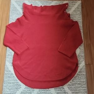 FTF Split Collar Red Sweater